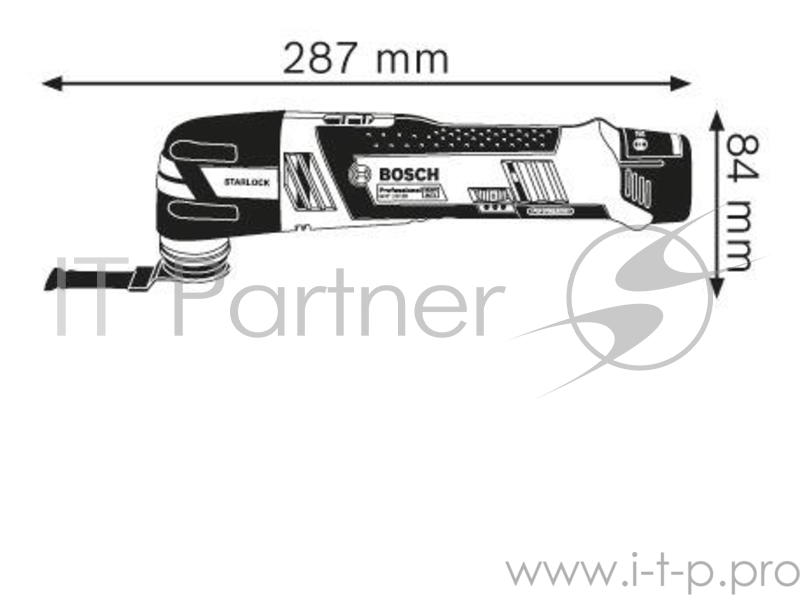 Многофункциональный инструмент Bosch GOP 12V-28 синий