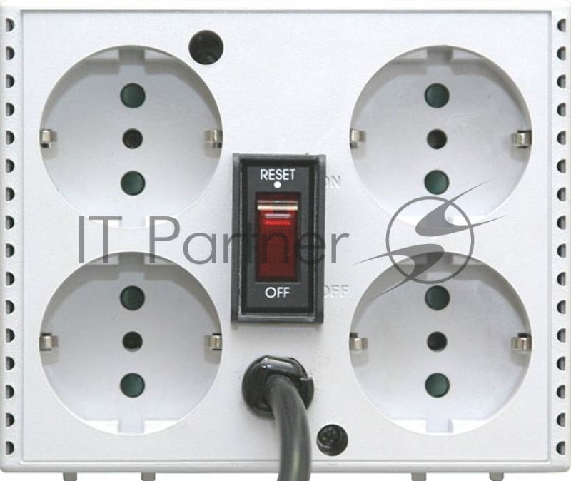Стабилизатор напряжения Powercom Voltage Regulator, 2000VA, White, Schuko