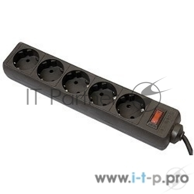 Сетевой фильтр Defender Фильтр ES, 1.8м, 5 розеток, чёрный 99484
