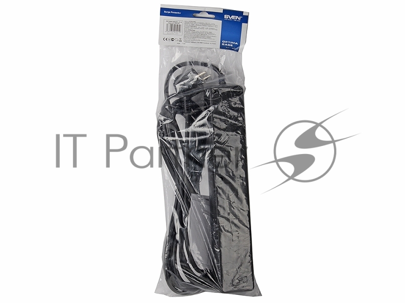 Сетевой фильтр SVEN Фильтр Optima Base 5.0m 5евророзеток, черный