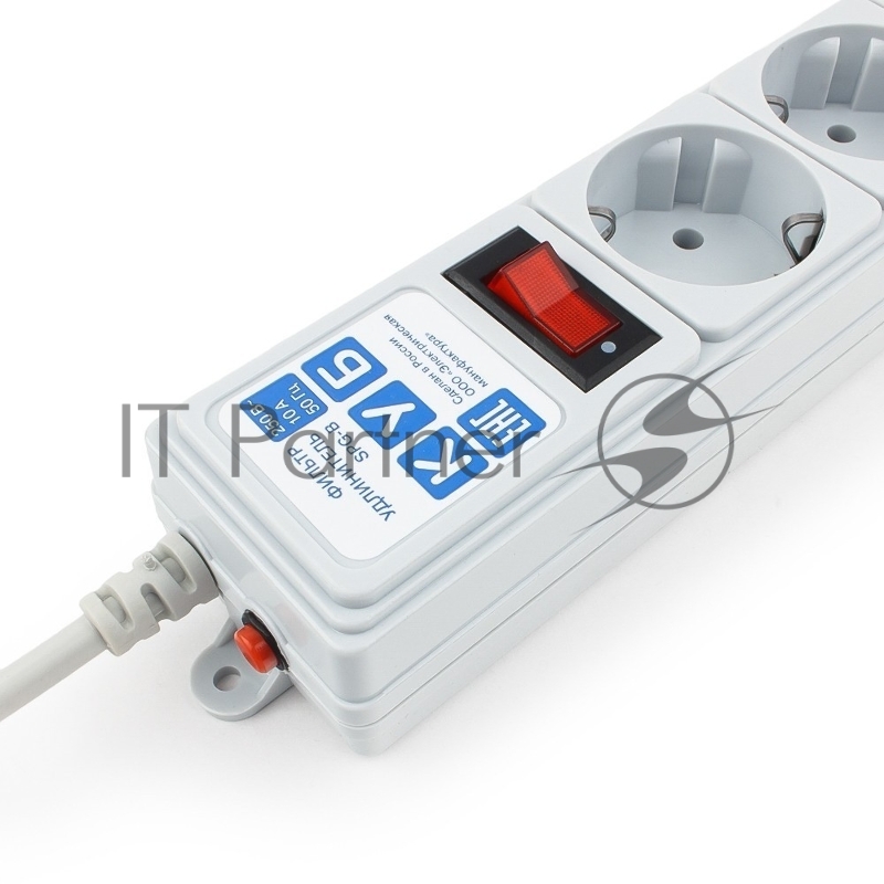 Сетевой фильтр для ИБП Powercube SPG-B-6Ext 1.9м (5 розеток) серый (коробка)