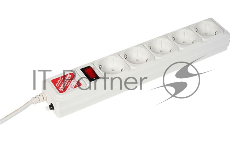 Сетевой фильтр Powercube SPG-B-6-WHITE 1.9м (5 розеток) белый (коробка)