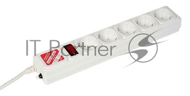 Сетевой фильтр Powercube SPG-B-6-WHITE 1.9м (5 розеток) белый (коробка)