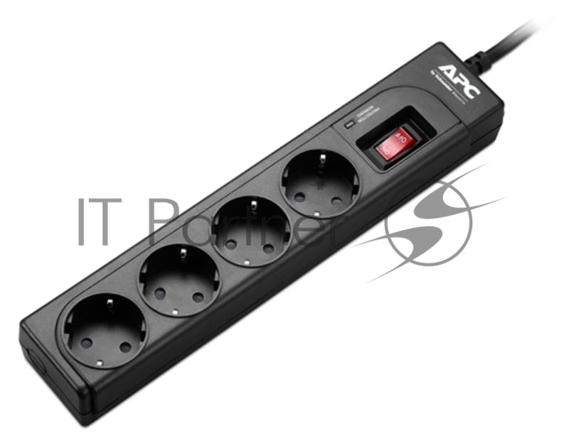 Сетевой фильтр APC P43B-RS 1м (4 розетки) черный