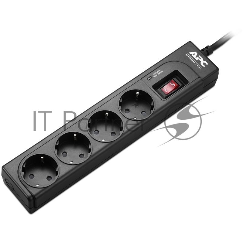 Сетевой фильтр APC P43B-RS 1м (4 розетки) черный