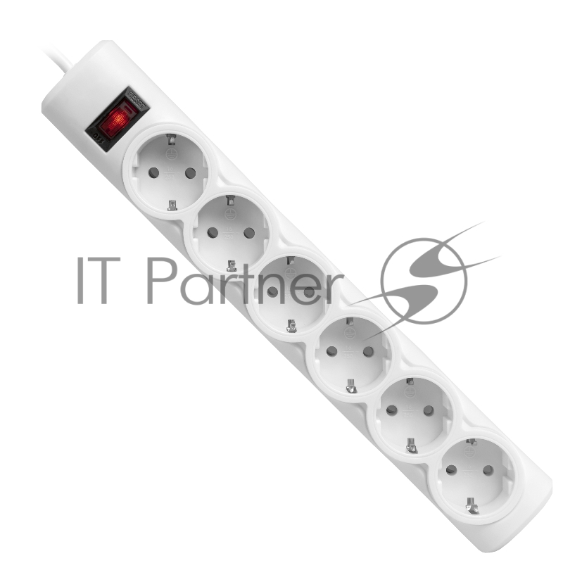 Сетевой фильтр Defender DFS 153 3 м, белый, 6 розеток