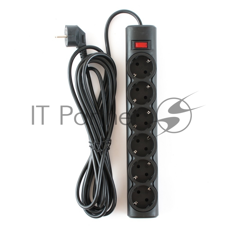 Сетевой фильтр Defender DFS 155 / 6 розеток / чёрный / 5.0 м