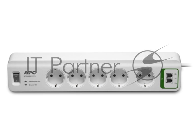 Сетевой фильтр APC PM5T-RS 1.83м (5 розеток) белый