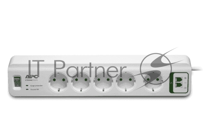 Сетевой фильтр APC PM5T-RS 1.83м (5 розеток) белый