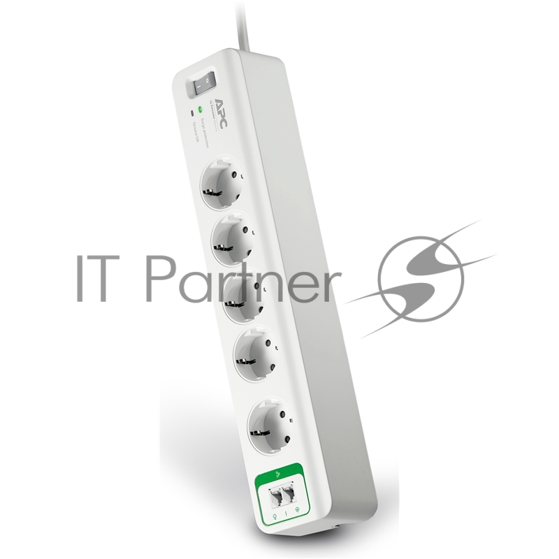 Сетевой фильтр APC PM5T-RS 1.83м (5 розеток) белый