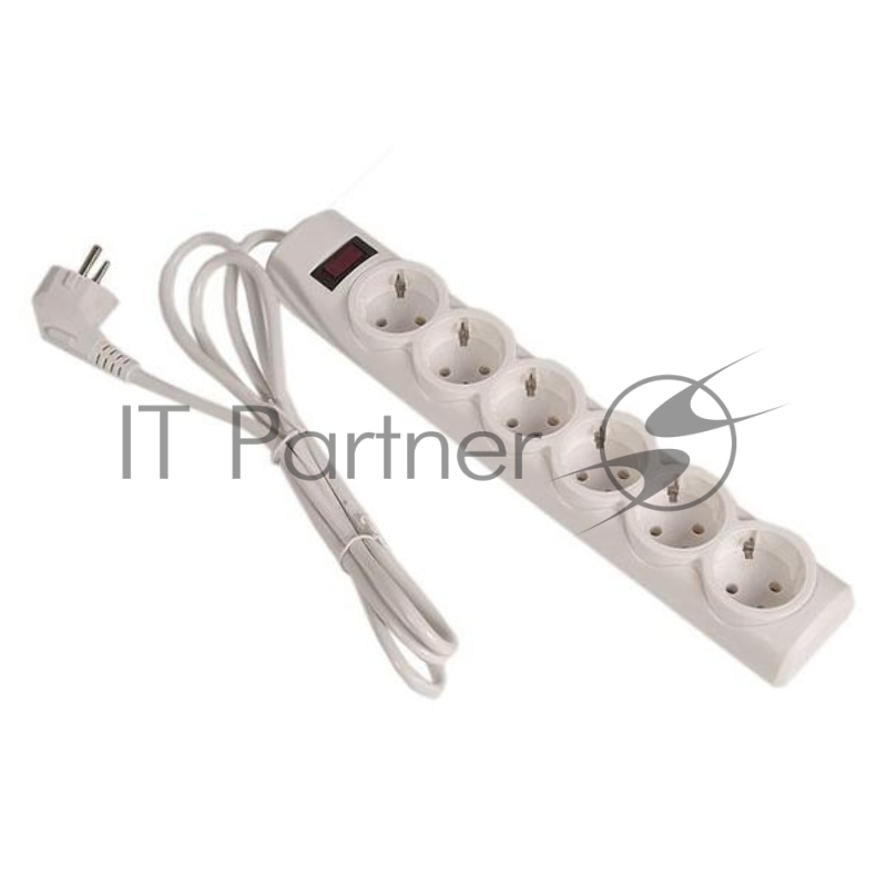 Сетевой фильтр Defender DFS 151 1,8 м, белый, 6 розеток