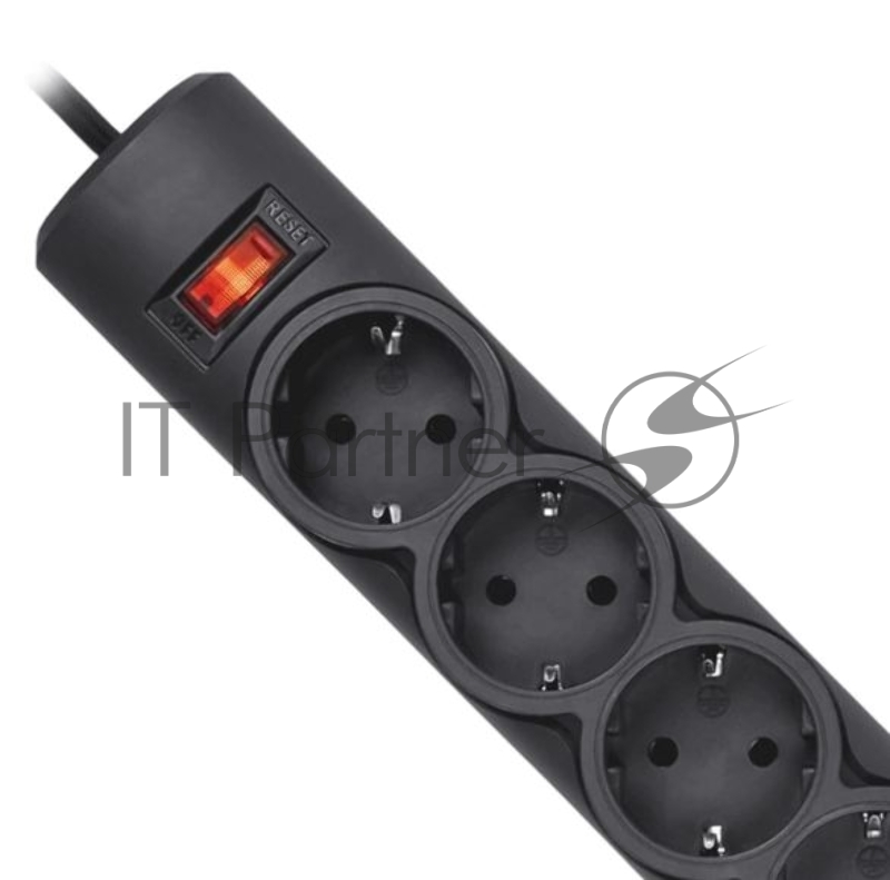 Сетевой фильтр Defender Фильтр DFS 151 1.8 m, 6 розеток, черный 99494