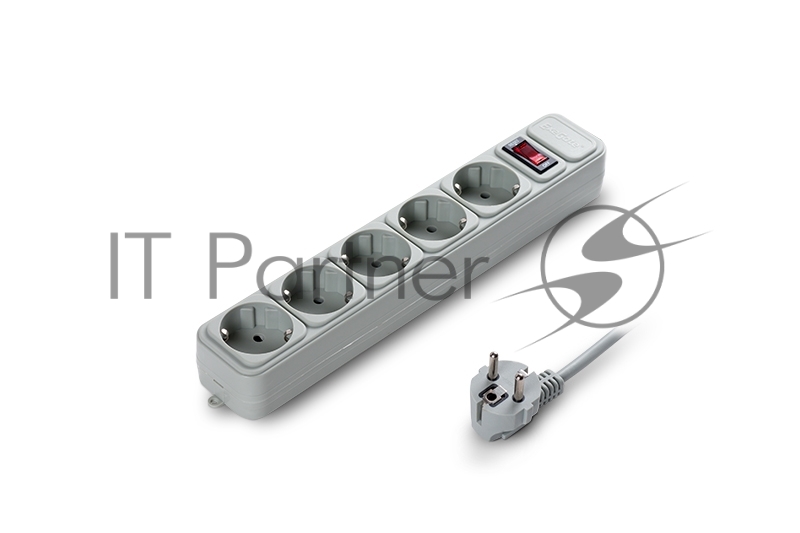 Сетевой фильтр Exegate SP-5-1.8G (5 розеток, 1.8м, евровилка, серый)