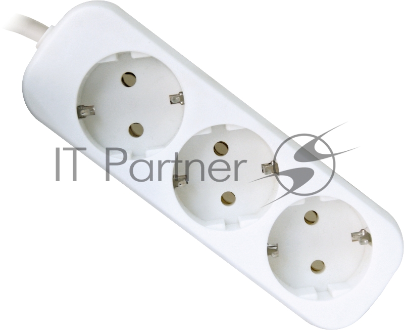 Удлинитель Defender E330 белый 3.0 м, 3 розетки