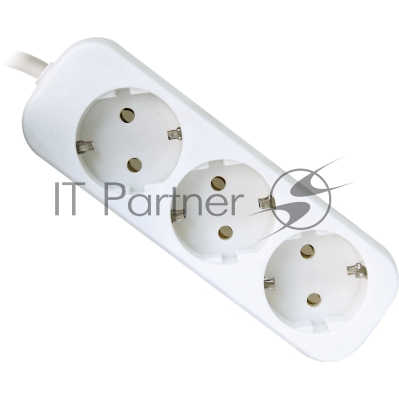 Удлинитель Defender E350 белый 5.0 м, 3 розетки