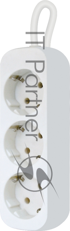 Удлинитель Defender E350 белый 5.0 м, 3 розетки