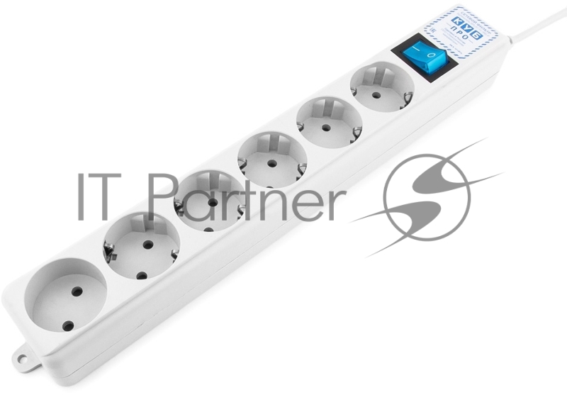 Фильтр-удлинитель PowerCube PRO (SPL(5+1)-16B-P-3M) 3.0 м, LC контур - подавление В/Ч помех, 16А/3,5кВт