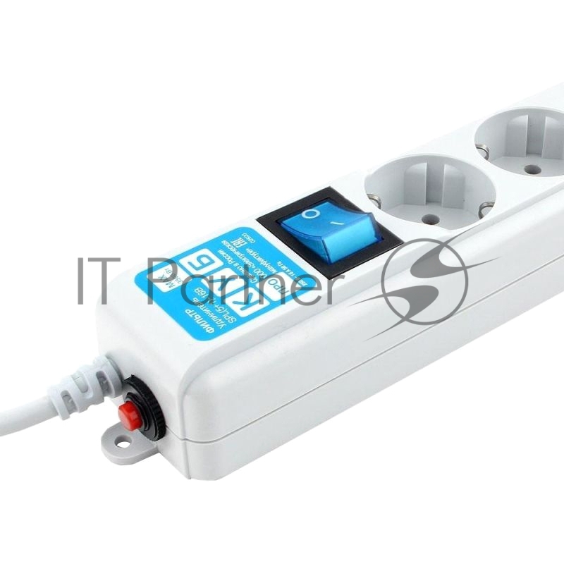 Фильтр-удлинитель PowerCube PRO (SPL(5+1)-16B-P-5М) 5.0 м, LC контур - подавление В/Ч помех, 16А/3,5кВт