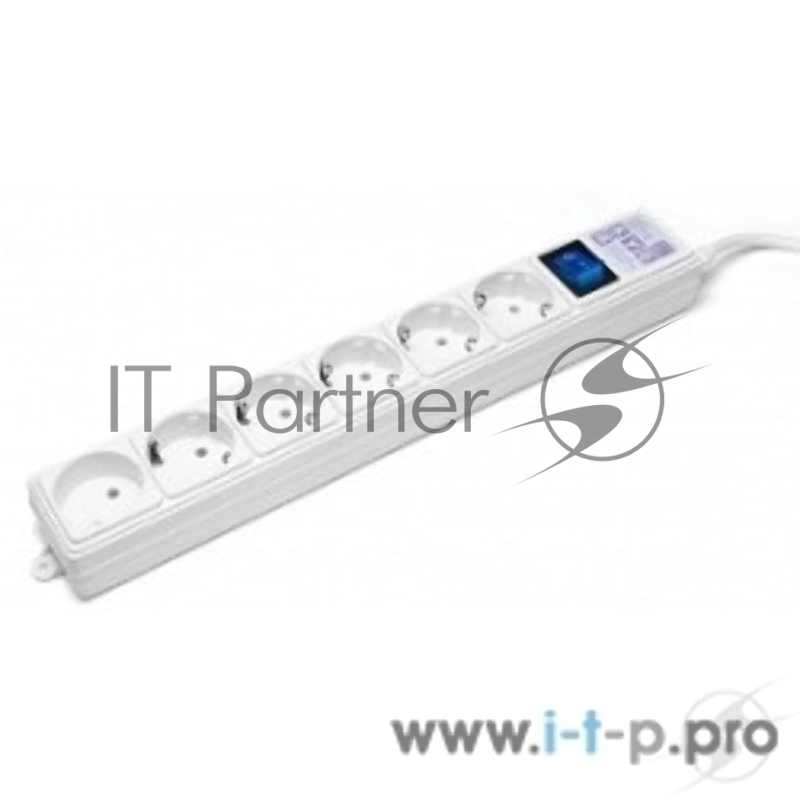 Фильтр-удлинитель PowerCube (SPG(5+1)-16B-3M) 6 розеток, 3м,16А/3,5кВт, белый