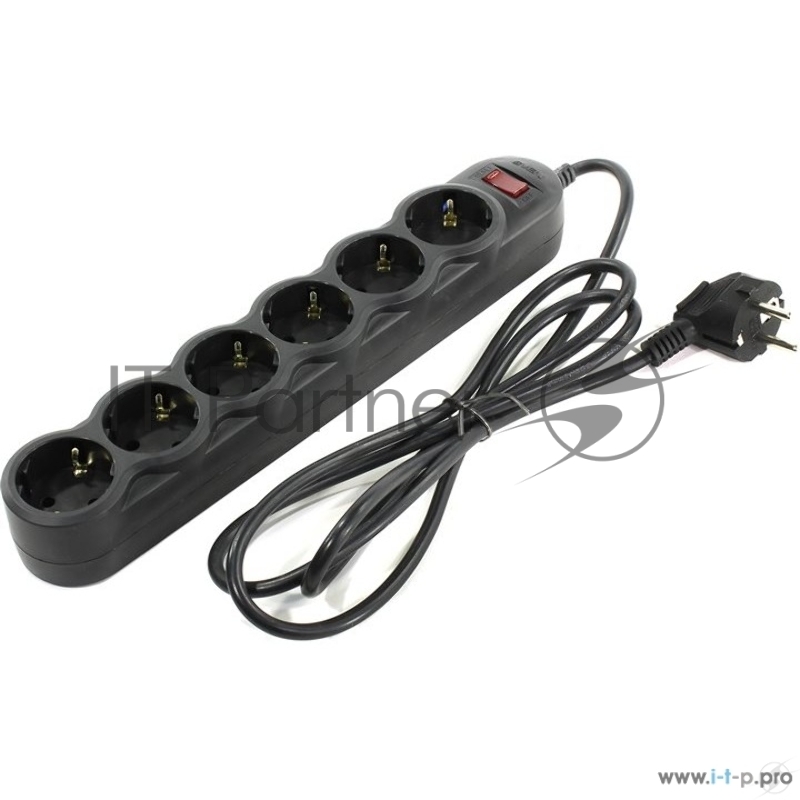 Сетевой фильтр Sven SF-06L 1,8 м (6 розеток) черный