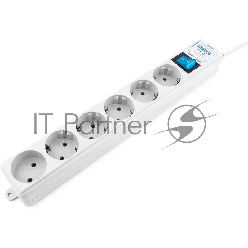 Фильтр-удлинитель Power Cube PRO, 1,9 м, LC контур, 16А/3,5кВт Surge protector Power Cube Pro 1,9 m, LC circuit, 6 outlets (white) 16A / 3,5kVt