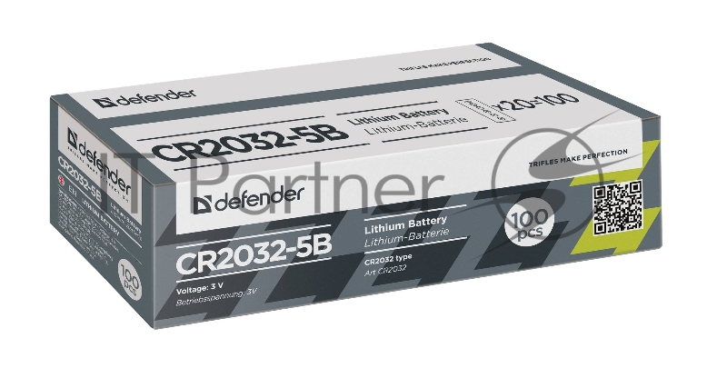 Батарейка Defender литиевая CR2032-5B