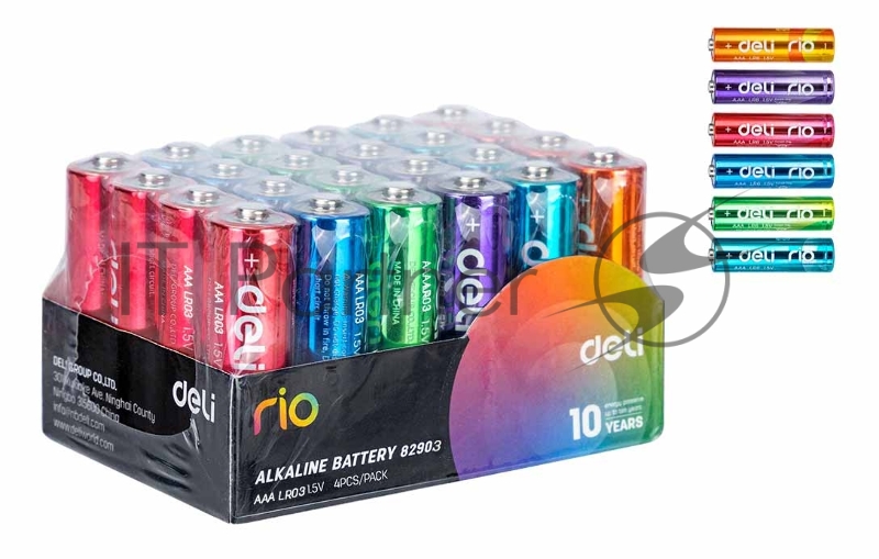 Батарея Deli Rio AAA (4шт) спайка