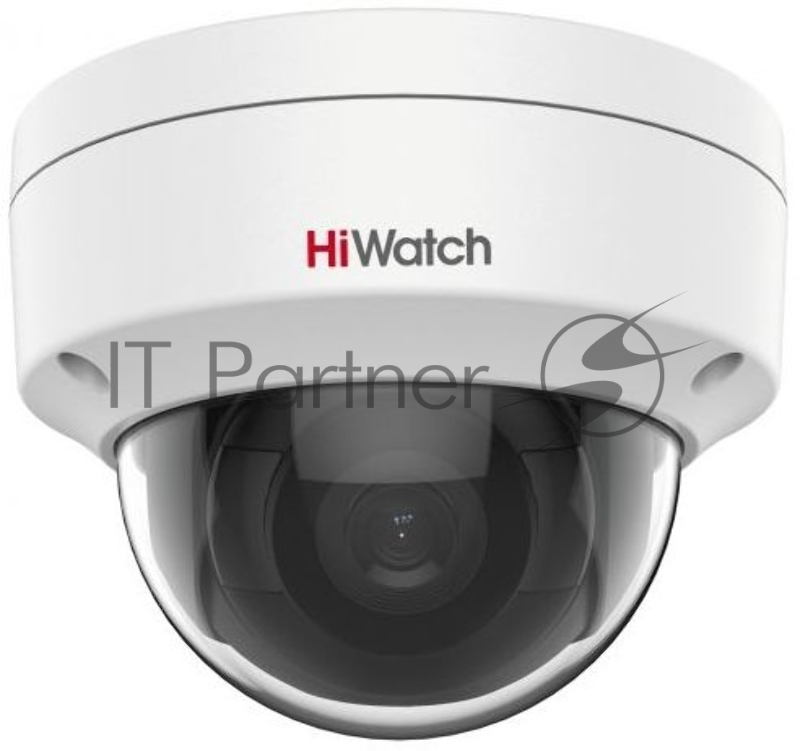 Видеокамера IP HiWatch 2Мп уличная купольная мини IP-камера с EXIR-подсветкой до 30м1/2.8 Progressive Scan CMOS объектив 2.8мм угол обзора 107° механический ИК-фильтр 0.005лк@F1.6 сжатие H.265/H.265+/H.264/H