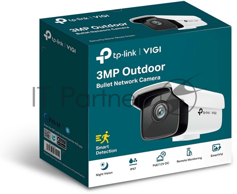 Видеокамера IP TP-Link VIGI C300HP-6 6-6мм цветная корп.:белый