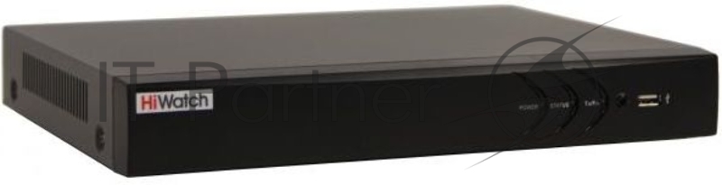 Регистратор 8-ми канальный гибридный HD-TVI c технологией AoC аудио по коаксиальному кабелю для аналоговых HD-TVI AHD и CVI камер + 2 IP-канала до 16 с замещением аналоговых в Enhanced IP mode*, Видеовход: 8 каналов BNC Аудиовход: 4 канала RCA до 8-