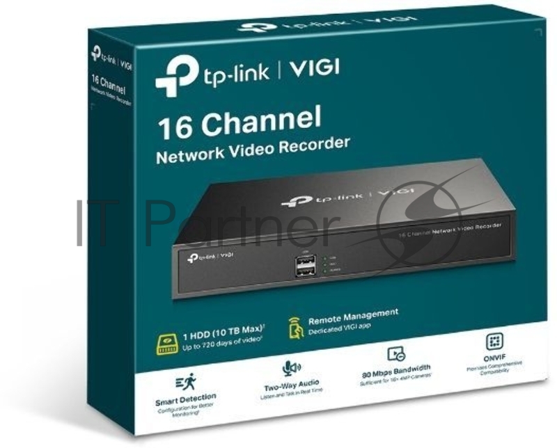 Сетевой видеорегистратор TP-Link VIGI NVR1016H 16 Channel Network Video Recorder