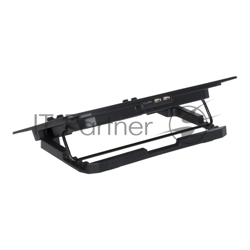 Подставка для ноутбука STM IP17 STM Laptop Cooling IP17 Black (17,3, 2x(125x125), 2x2 LED backlight, Black plastic+metal mesh, 3 types height adjustable )