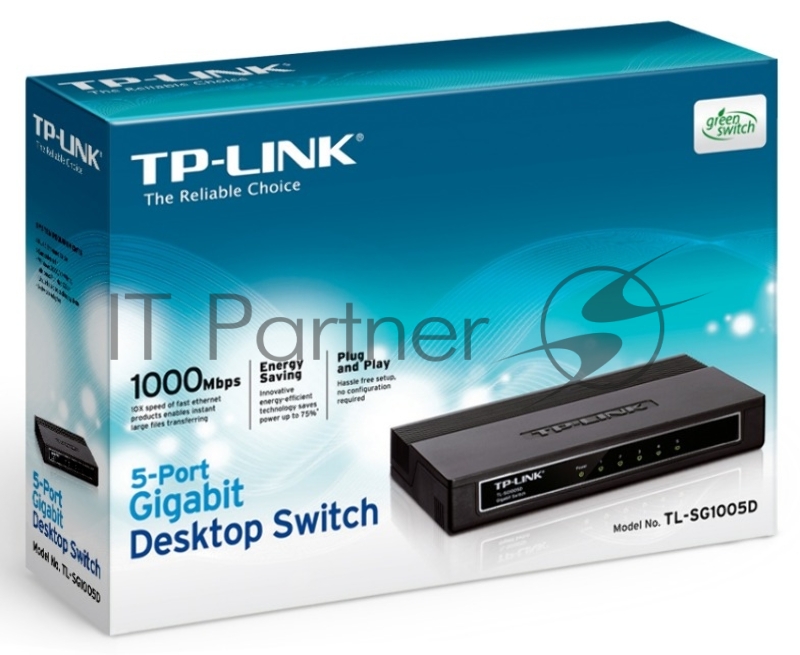 Коммутатор TP-Link SMB TL-SG1005D Коммутатор 5-port Gigabit Switch, plastic case