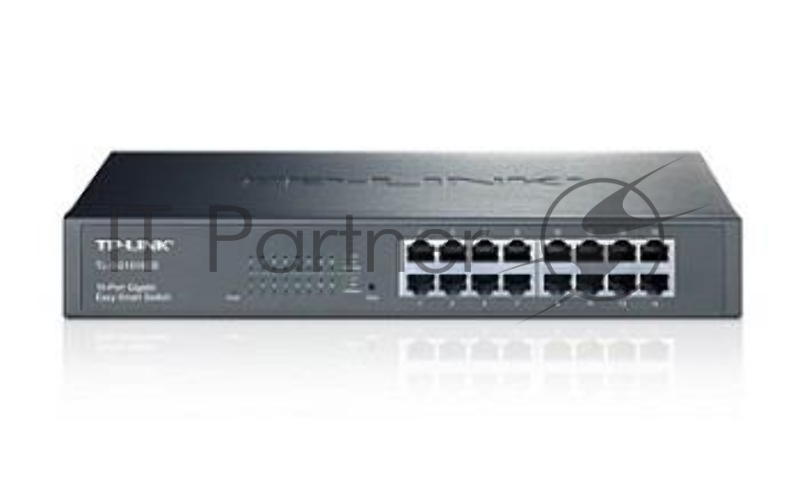 Сетевой коммутатор TP-Link SMB TL-SG1016DE 16-Port Gigabit Easy Smart Switch, 16 10/100/100Mbps RJ45 ports, MTU/Port/Tag-based VLAN, QoS, IGMP Snooping