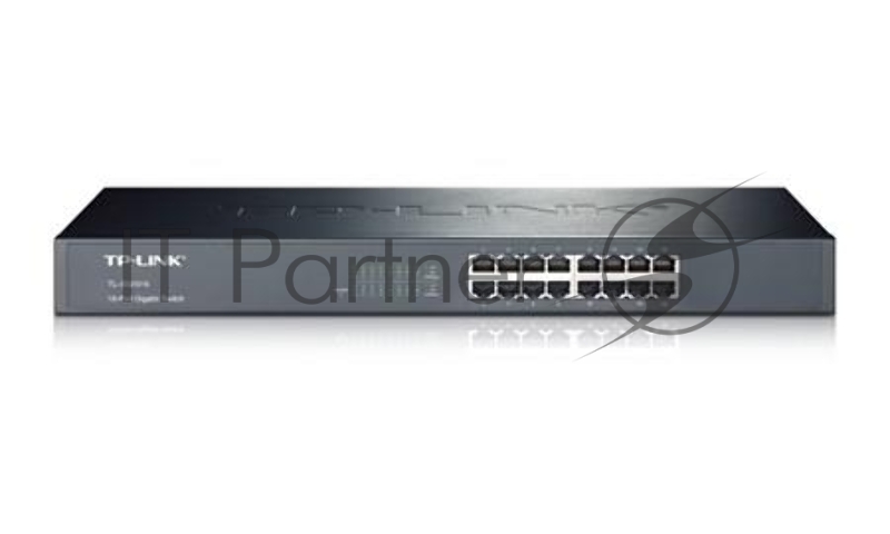 Коммутатор TP-Link SMB TL-SG1016 Коммутатор 16-port Gigabit Switch, 1U 19-inch rack-mountable steel case