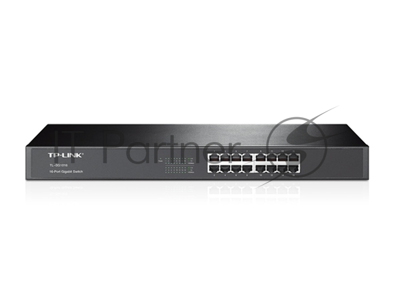 Коммутатор TP-Link SMB TL-SG1016 Коммутатор 16-port Gigabit Switch, 1U 19-inch rack-mountable steel case