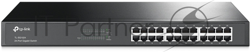 Сетевой коммутатор TP-Link SMB TL-SG1024 Коммутатор 24LAN 10/100/1000Mb/s Unmanagersd Gigabit Rackmount Switch
