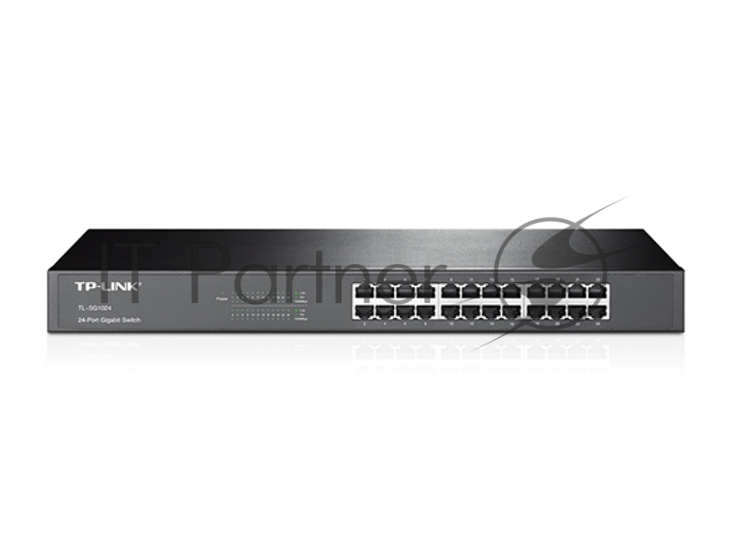 Сетевой коммутатор TP-Link SMB TL-SG1024 Коммутатор 24LAN 10/100/1000Mb/s Unmanagersd Gigabit Rackmount Switch