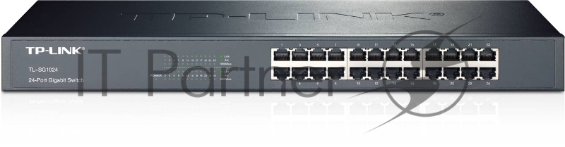 Сетевой коммутатор TP-Link SMB TL-SG1024 Коммутатор 24LAN 10/100/1000Mb/s Unmanagersd Gigabit Rackmount Switch