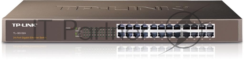 Сетевой коммутатор TP-Link SMB TL-SG1024 Коммутатор 24LAN 10/100/1000Mb/s Unmanagersd Gigabit Rackmount Switch