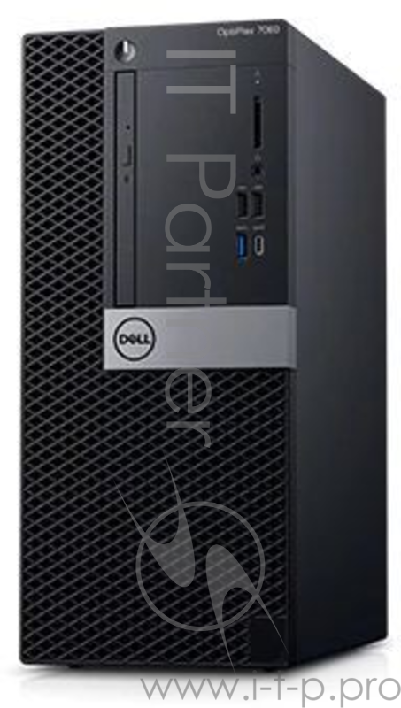 ПК Dell Optiplex 7060 MT i7 8700 (3.6)/8Gb/1Tb 7.2k/RX 550 4Gb/DVDRW/Windows 10 Professional/GbitEth