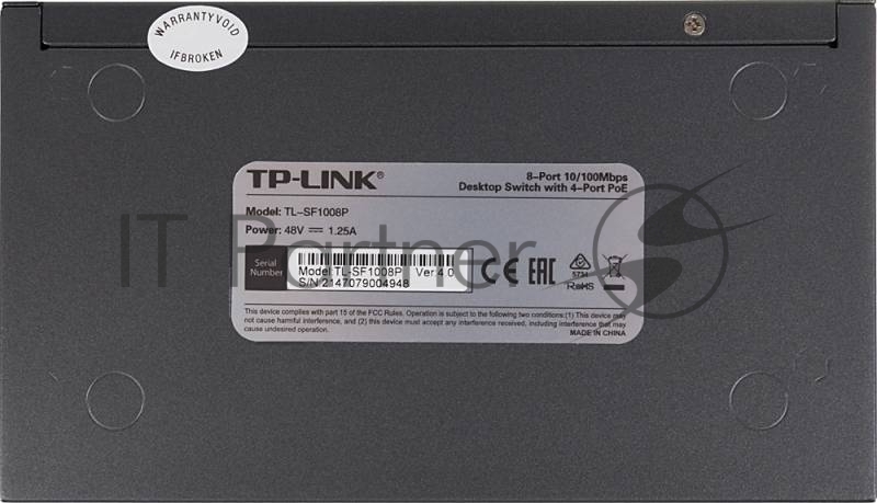 Коммутатор TP-Link SMB TL-SF1008P Коммутатор 8-port 10/100M Desktop PoE Switch