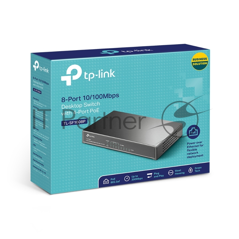 Коммутатор TP-Link SMB TL-SF1008P Коммутатор 8-port 10/100M Desktop PoE Switch