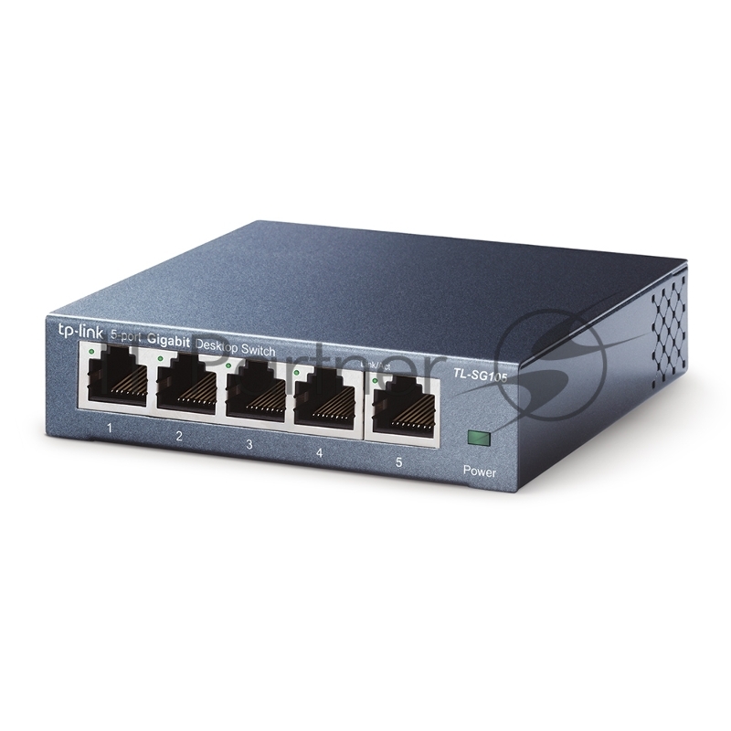 Коммутатор TP-Link SOHO TL-SG105 5-port Desktop Gigabit Switch, 5 10/100/1000M RJ45 ports, metal case