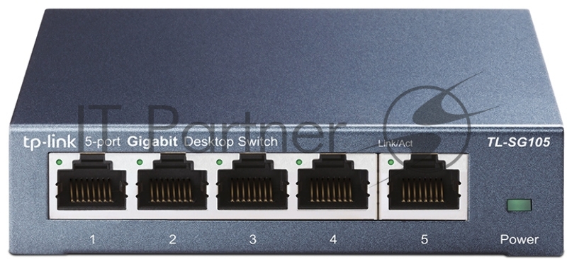 Коммутатор TP-Link SOHO TL-SG105 5-port Desktop Gigabit Switch, 5 10/100/1000M RJ45 ports, metal case
