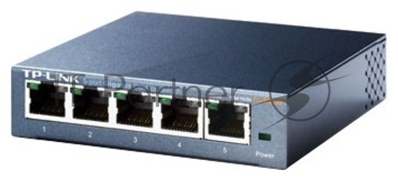 Коммутатор TP-Link SOHO TL-SG105 5-port Desktop Gigabit Switch, 5 10/100/1000M RJ45 ports, metal case
