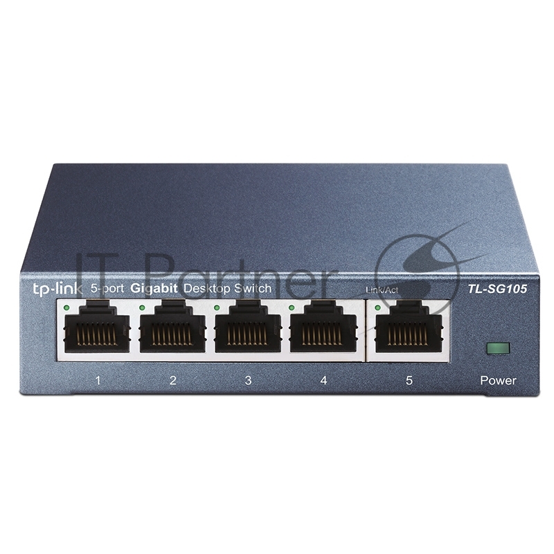 Коммутатор TP-Link SOHO TL-SG105 5-port Desktop Gigabit Switch, 5 10/100/1000M RJ45 ports, metal case