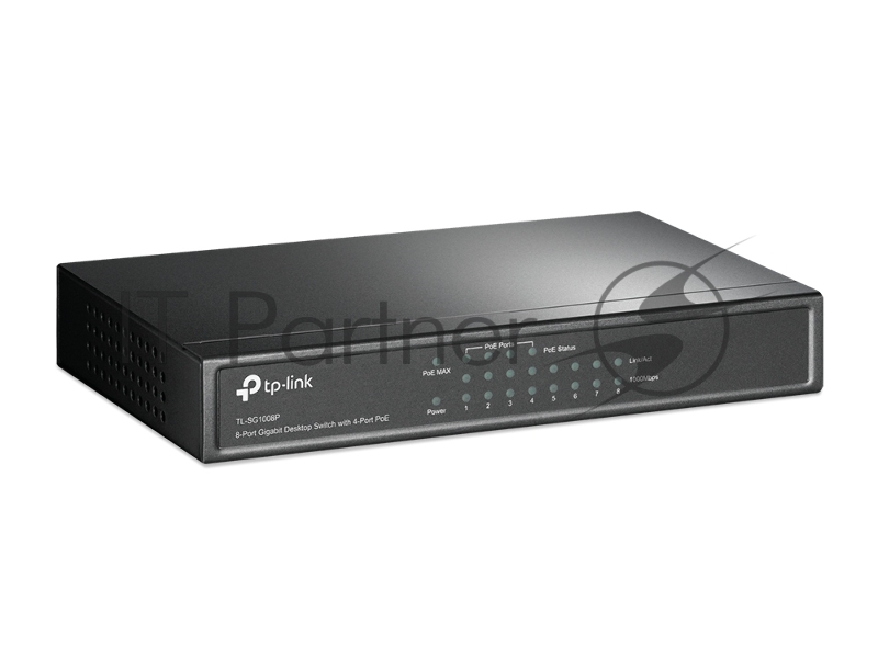 Коммутатор TP-Link SMB TL-SG1008P Коммутатор 8-port Gigabit Switch с 4 портами РоЕ