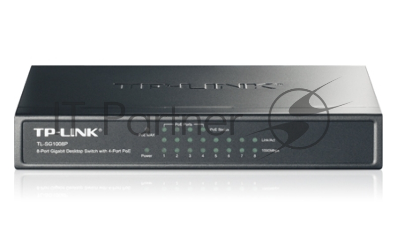 Коммутатор TP-Link SMB TL-SG1008P Коммутатор 8-port Gigabit Switch с 4 портами РоЕ