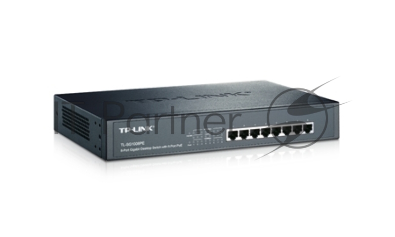 Коммутатор TP-Link SMB TL-SG1008P Коммутатор 8-port Gigabit Switch с 4 портами РоЕ